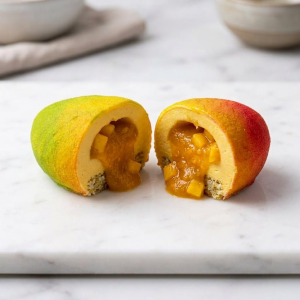 Trompe-l’œil Mangue DADA, entier et en coupe